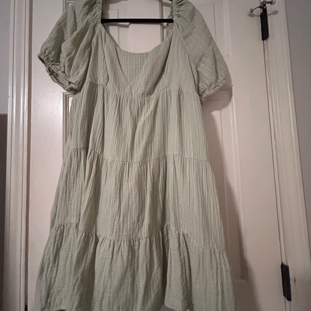 Elegant Green Mini Dress
